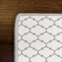 Conceptum Wookece304 Alfombra de Poliéster Blanco y Beige 80 x 150 cm